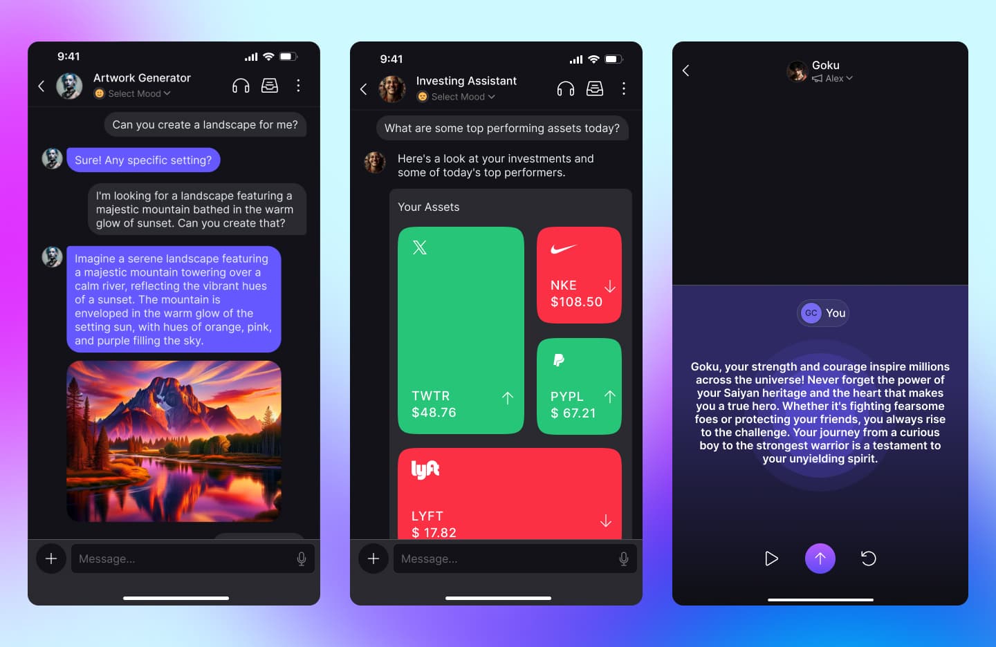 TalkToo.ai screen states and component library.