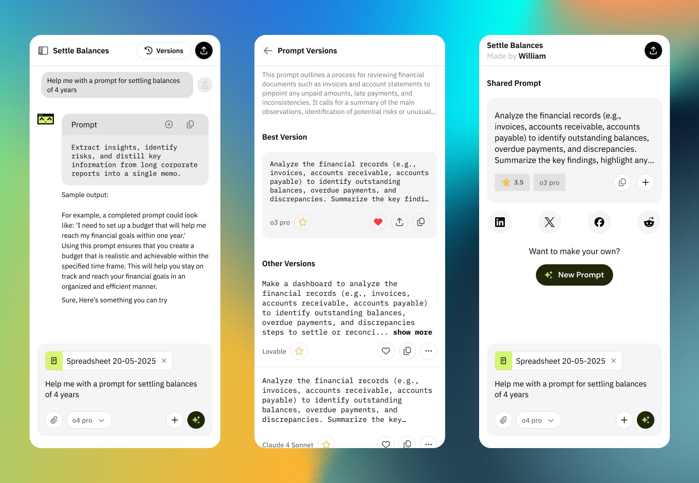 Prompty component library and adaptive platform states.